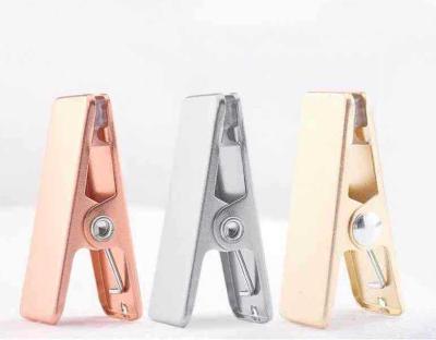 China Morden Wholesales Factory Price Luxury Adjustable Towel Panty Cloth Replacement Parts Metal Hanger Brass Clips for sale