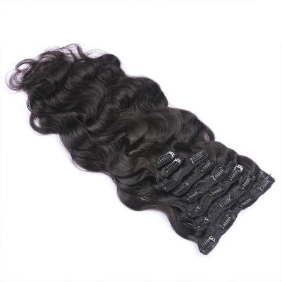 China Silky Straight Wave Cheap Factory Price Clip In Hair Extensions 7pcs Long Curly Hair Clip In Hair Extension for sale