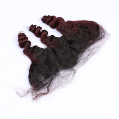 China Wholesale Silky Straight Lace Frontal Closure Transparent HD Lace Headband Swiss Straight Hair Headband for sale