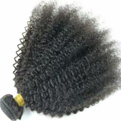 China Afro 4C Virgin Hair Silky Straight Curly Hair Weave Mongolian Curly Wave Hair Weft Kinky Curly Wave Hair Weave for sale