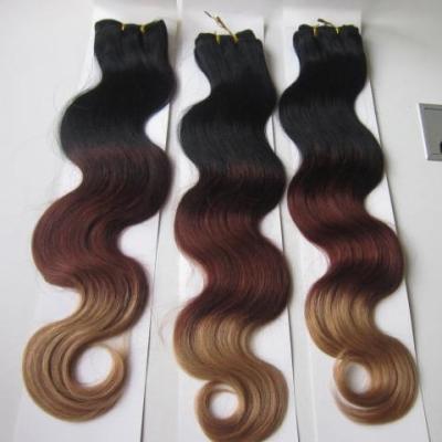 China Natural Soft 100% Virgin Human Body Wave Cuticle Hair Weave T#4 #1b Full Wave Silky Straight Hair for sale