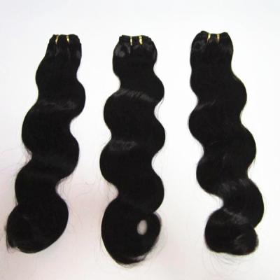 China Body Wave Remy Human Hair Weave Natural Color Hair Silky Straight Body Wave Weft for sale