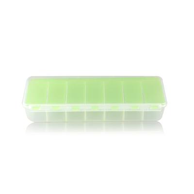 China Weekly Storage Travel Equipment Pill Box Daily Living Mini Organizer Plastic Split Case for sale