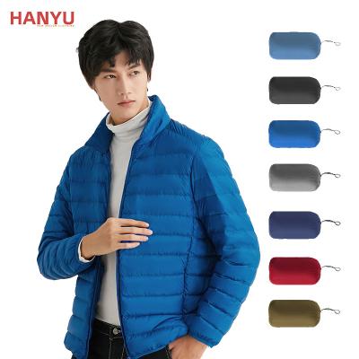 China 2021 Nylon winter plumiferos moncleys thin QUICK DRY fit men stand up collar Hoodie jacket for sale