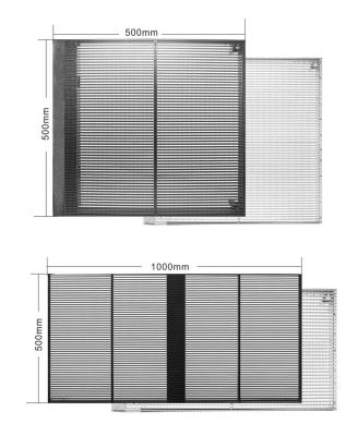 China P3.91-7.81 indoor or outdoor led transparent display for sale