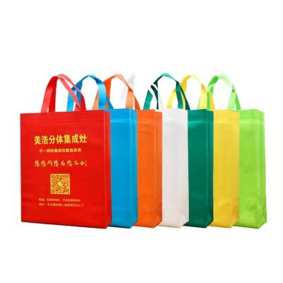 China Eco Friendly Non Woven Handled Bag Supermarket Shopping Bags Wholesale Customized Logo for sale