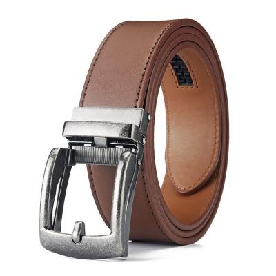 China OEM Wholesale Mens Comfortable Leather Belts Factory Genuine Leather Belts With Ratchet Belts for sale