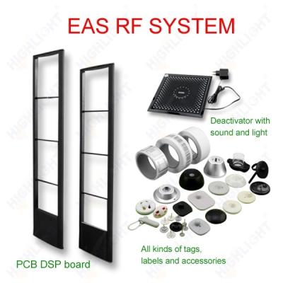 China Aluminum alloy highlight R009 retail 8.2mhz EAS rf alarm system eas anti-theft security door for sale