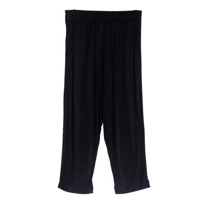 China Ladies Casual Fashion Slim Loose Silk QUICK DRY Black Office Trousers Trousers For Women for sale