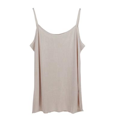 China QUICK DRY Comfortable Leisure Breathable High Quality 100%silk Tank Top For Women for sale