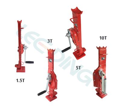 China Car Jack Mechanical Ratchet Jack Lifter Screw Car Jack 10t Manual Rail Jack for sale