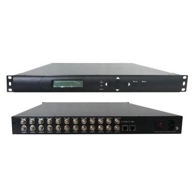 China Low Cost Headend Digital TV Broadcasting Equipment IPTV 12/16 Channels Multiplexer Professional Satellite TV Receiver With IPTV Streaming Output for sale