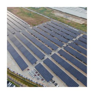 China Solar Panel Brackets Hot Selling 2022 Good Prices Galvanizing Structure Solar Parking Parking Lot Mounting Solar Systems Racks for sale