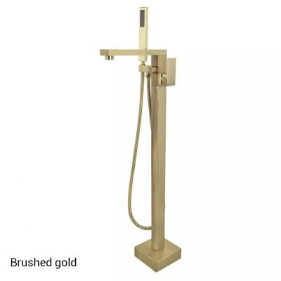 China With Slide Bar Deao Bracket Shower Floorstanding Bathtub Faucet Hot Selling Free Supplement for sale