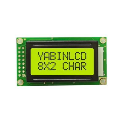 China 6800 8-Bit / 4-Bit Parallel Interface 8X2 Character LCD Module 1.6 Inch for sale