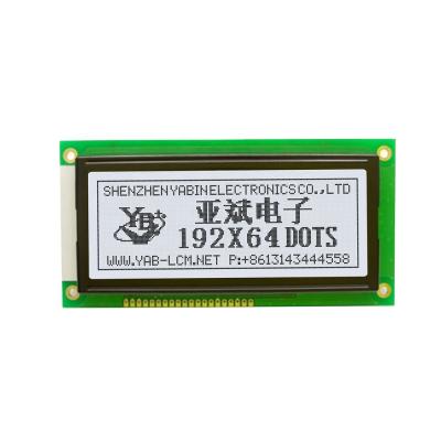 China 192X64 Graphic LCD Module Display With Yellow Green/Gray Blue Backlight 3.3V/5V 4.37 Inch for sale