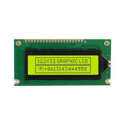 China 84X44 Mm 20 ​​Pin Parallel Interface 122X32 2.47 Inch Graphics LCD Display Module YB12232W for sale