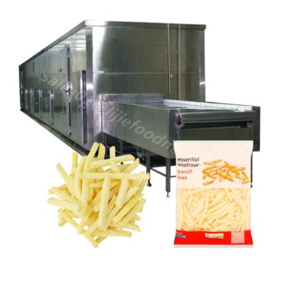 China Factory 2000kg/h tunnel IQF freezer blast freezer with bitzer compressor for sale