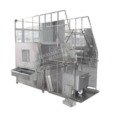 China Critical cleaning/residue-free 300L meat and cart seal washing machine hopper car vegetable washing machine for sale