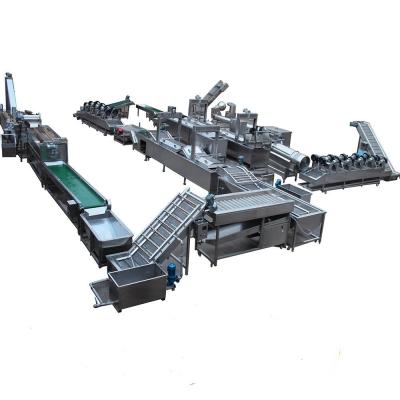 China Automatic Frozen French Fries / French Fries Making Machine From Peeling To Packing for sale