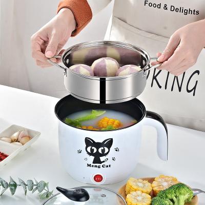 China Sustainable Stainless Steel Electric Nonstick HOT POT Cooker With Steamer for sale