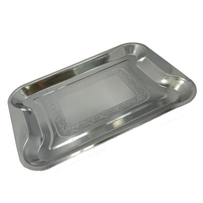 China Hot Selling Multifunctional Flat Bottom Serving Tray Sustainable With Pattern for sale