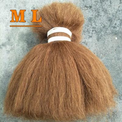 China 100% Yak Hair Yak Hair Bundles 100% Washed Natural Brown Yak Hair 16