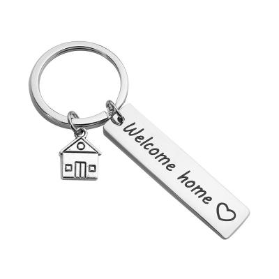 China Key Chain Accessories Mini Men Keychains Wholesale Custom Metal Noise Igniter Car Sublimation Charm for sale