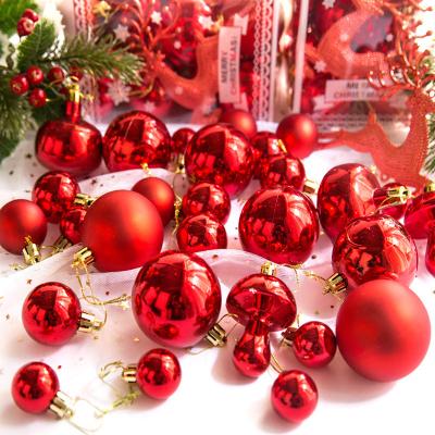 China Plastic Alien Christmas Tree Pendant Decoration Supplies Plastic Ball Decorations Luxury Ornament Balls Ornaments Balls Hanging Sets for sale