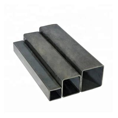 China Structure Square Pipe Q235 Q235b Rectangular Steel Pipe Price Per Ton Black Carbon Steel Square Rectangular Pipe for sale