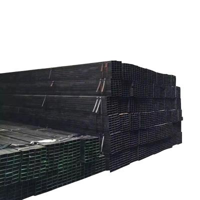 China Structure Pipe Quality Assurance Erw Carbon Steel Square Pipe Tube Black Rectangular Carbon Steel Pipe for sale