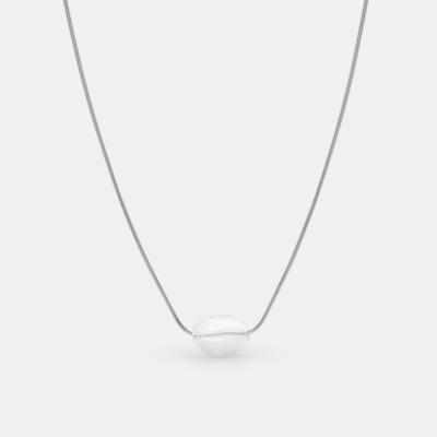 China FASHIONABLE Chris April PVD Gold Plated 316L Stainless Steel Clear Organic Quartz Shape Pendant Necklace With Snake Chain for sale