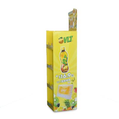 China steady & Heavy Duty Heavy Duty 4 Sheves Glazed Drinks POS Cardboard Display Stands for sale