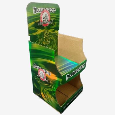 China For Air Freshener Display Cardboard Display Box Table Shop Two Tier Counter Display For Selling Car Air Freshener for sale