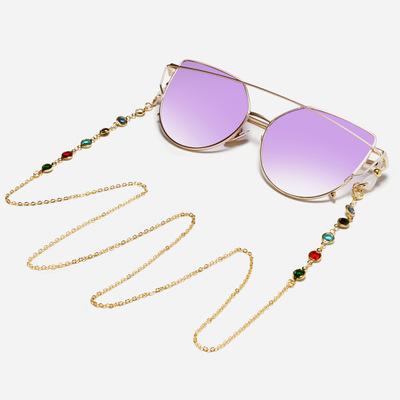 China Fashionable High Quality ENVELOPE Diamond Sunglasses Chains Monocle Chains For Women for sale