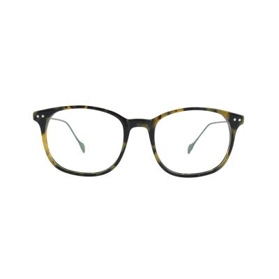 China Blue Myopia Light Blocking Glass Eyewear Women Spectacle Frames Round Acetate Optical Frames for sale