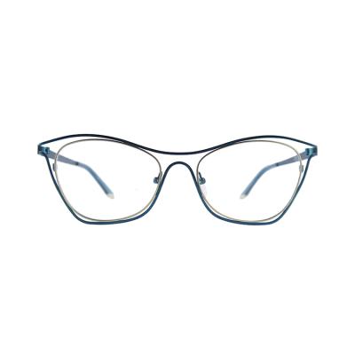 China For 2021Proper Reading Glass Price Metal Frames Good Quality Glasses Metal Double Optical Frames Optical Frames for sale