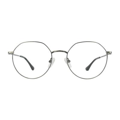 China Vintage retro for glasses high quality gunmetal reading or decorative optical frames high quality shiny monocle frames for sale