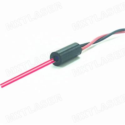 China 3D Glass Red Driver Lens 1mW 5mW Dot Laser Module Industrial Grade APR Measurement D4x10mm Mini Size 635nm 650nm for sale