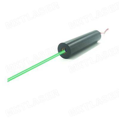 China 3D High End Gauge D8x32mm Glass 520nm 0.5mW Lens--30mW Green Dot Laser Module Industrial Grade APC Driver for sale