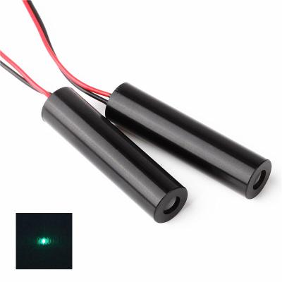 China 3D Gauge D8x32mm Green Lens 505nm 10mW 30mW High End Dot Laser Module Industrial Grade APC Glass Driver for sale