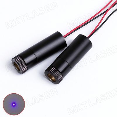 China Computer Vision D12x45mm Adjustable Focus 405nm 450nm 10mW Bluish Violet--200mW Dot Laser Diode Module Industrial Grade APC/ACC Driver for sale