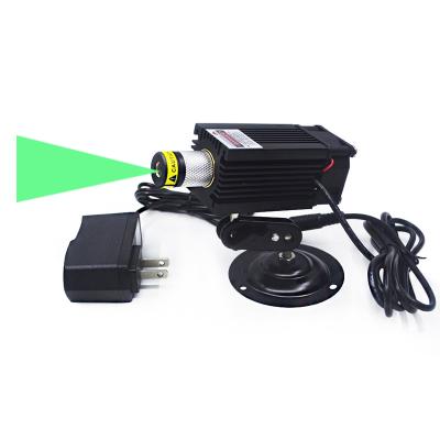 China High Power Focusable 520nm Industrial Green Line Scanning / Cross Line Laser Module 135mW 300mW 600mW 800mW With Cooling Fan (With Bracket And Adapter) for sale