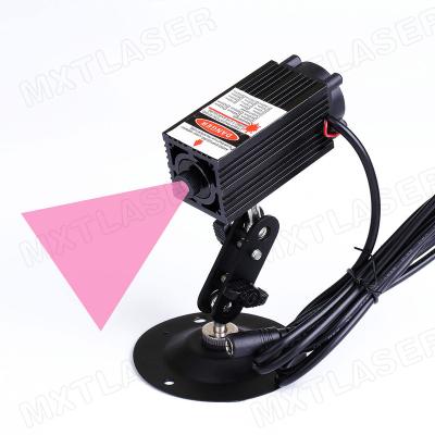 China Factory Adjustable High Power 638nm 650nm Focus 12V Red Line / Cross Line Laser Module With Fan (Laser Module + Adapter + Bracket) for sale