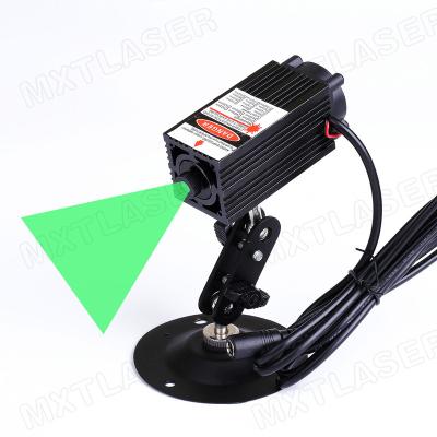 China Hotels Adjustable High Power 520nm Focus 12V Green Line / Cross Line Laser Module With Fan (Laser Module + Adapter + Bracket) for sale