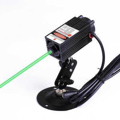 China Factory Adjustable High Power 520nm Focus 12V Green Dot Laser Module With Cooling Fan (Laser Module + Adapter + Bracket) for sale