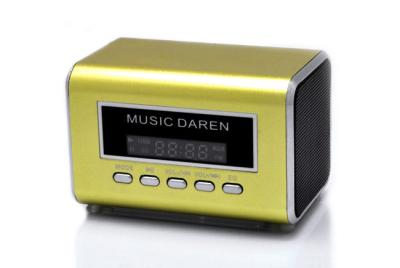 China Dual loudspeaker fm radio mini digital speaker at lowest price for sale