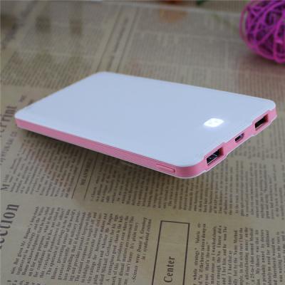 China Elegant design high standard portable charger power bank with flash image for sale