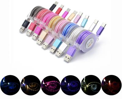 China Top quality flexible usb cable luminous usb cable charging cable for cell phones and pad for sale