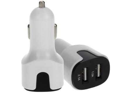 China Dual USB led luminous car charger new fast USB car charger adapter quick charge USB3.0 for sale